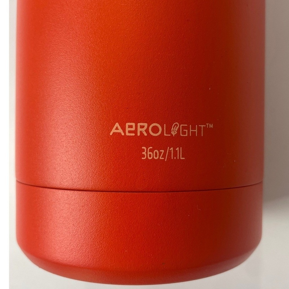 Stanley IceFlow AeroLight 36oz/1.1 L Water Bottle Fast Flow Lid Orange Red EUC - Picture 2 of 6